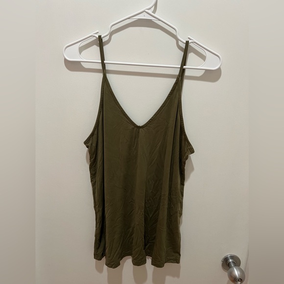 Olive Green Tank Top from Amazon - Picture 2 of 3